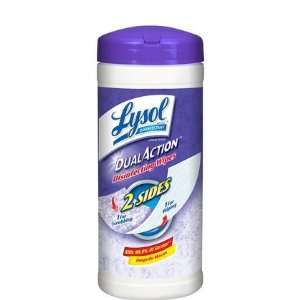  Lysol Dual Action Disinfecting Wipes Citrus 28 ct. (Pack 