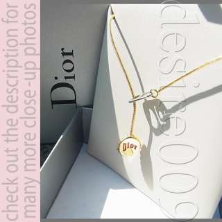 Christian Dior Bottle Lid Pull Tab Pendant Necklace Box  