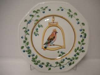 Etrier Perchoir   Bird on a Perch Porcelain Plate by Hermes 