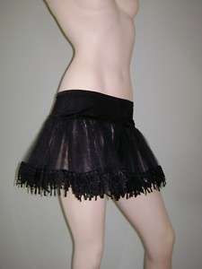 TEARDROP LACE Petticoat/ Skirt   BLACK  