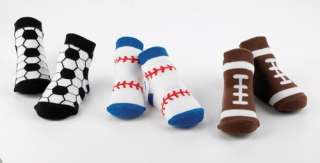 Mud Pie Socks Baby Boys Sports Baseball Soccer Football  