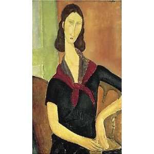  Amedeo Modigliani   Jeanne Hebuterne au Foulard Canvas