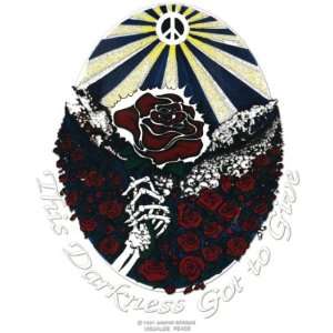 Grateful Dead   Rosesunrise Clear Decal