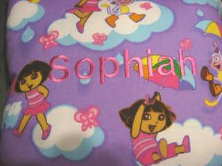 DORA THE EXPLORER TODDLER SNUGGLE PILLOW PERSONALIZED  
