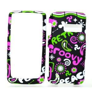 Retro Groovy Style Rubberized Snap on Hard Skin Shell Protector Cover 