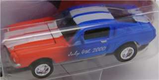 1967 FORD MUSTANG SHELBY BLUE RED JULY 4TH 2000 JOHNNY LIGHTNING 