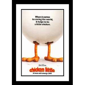 Chicken Little 32x45 Framed and Double Matted Movie Poster   Style A 