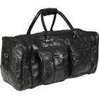 Rothco Black Leather Patchwork Duffle Bag