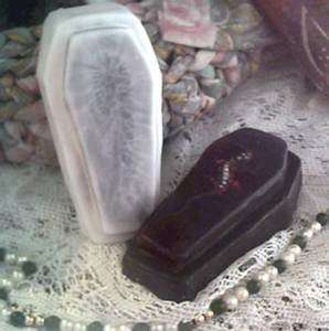 Silicone Halloween Coffin Casket Soap Candle Mold #1  