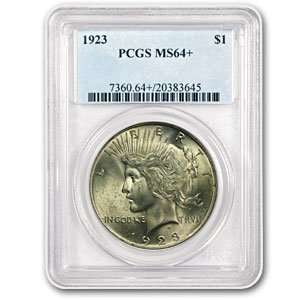  1922 1925 Peace Silver Dollar MS 64+ PCGS Toys & Games