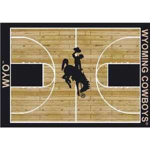  NCAA Home Court Rug   Wyoming Cowboys