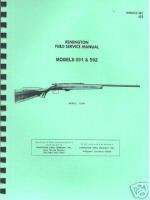 Remington Model 591 592 Rifle Gun FIELD SERVICE MANUAL  