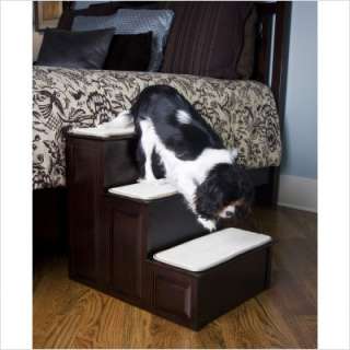   step dog stairs 3 step pet stairs in espresso 15302 a stylish sol give