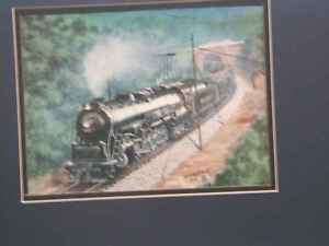 Reading Anthracite Burner Loco Railroad Museum Art Ho  