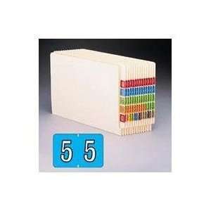  Smead BA300RN Color Coded Numeric Label   1.5 Width x 1 