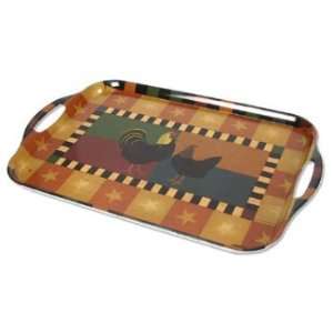 Design Imports Rooster Large Tray with Handles 19 x 12 1/2  