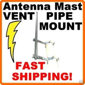 EZ70 Roof Vent Pipe Mount Antenna Mast Bracket ~ 3.75 609788492573 