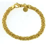 Romanza Byzantine Bracelet set in Gold over Bronze 