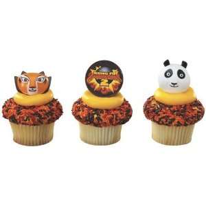 12 CT Kung Fu Panda 2 Cupcake Rings Cake Topper  Toys & Games 