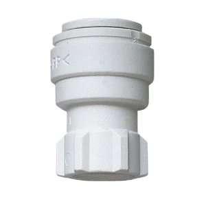 Push to connect faucet connector, polypropylene, 3/8 x 7/16 24 UNS(F 