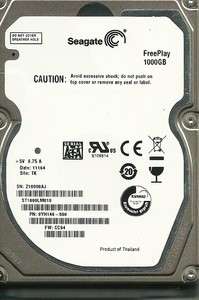 SEAGATE FREEPLAY ST1000LM010 1TB P/N 9YH146 550 FW CC94  