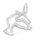 SilverCloseOut Sterling Silver Abstract Dove Pendant