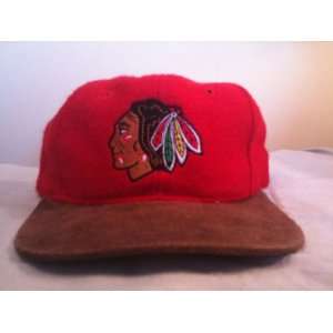  Chicago Blackhawks Flannel with Suede Brim Snapback Hat 