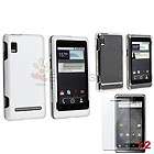 Samsung Droid Charge Clear LCD 4pc Rubber Hard Case  