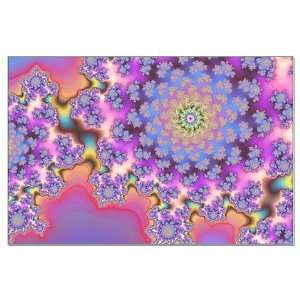 Florality Fractal Cool Large Poster by  