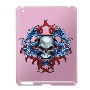  iPad 2 Case Pink of Skull With Dragons 