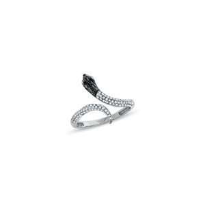  ZALES Diamond Snake Ring in 10K White Gold 1/4 CT. T.W 