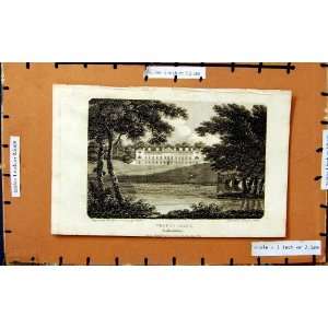   1801 View Woburn Abbey Bedfordshire England Engraving