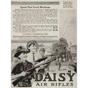  1917 Daisy Air Rifle The Happy Boys Football Toy Gun Ad 