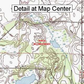   Map   Delton, Michigan (Folded/Waterproof)