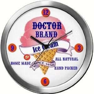 DOCTOR 14 Inch Ice Cream Metal Clock Quartz Movement 