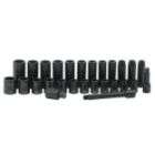   pc. Metric EasyRead Impact Socket Set, 6 pt. Std. & Deep, 1/2 in. Dr