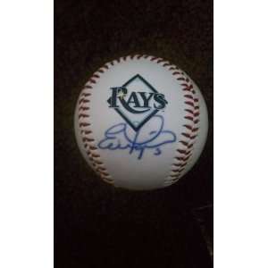    Evan Longoria Signed Tampa Bay Rays Baseball 