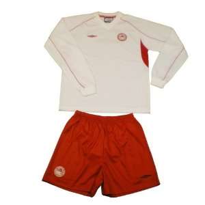  Olympiacos soccer jersey set. Very high quality polyester football 