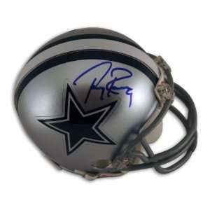 Tony Romo Dallas Cowboys Mini Helmet Autographed   Autographed NFL 