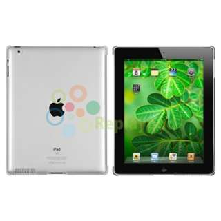   Crystal Snap on Hard Back Case work with Smart Cover For iPad 2  
