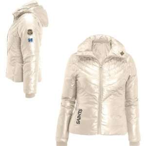 Pro Line New Orleans Saints Womens Quilted Puff Jacket   Nfl 