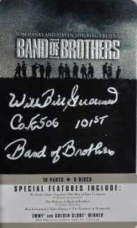 WILD BILL GUARNERE BAND OF BROTHERS HAND Signed Autographed DVD set 