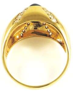   Diamond 14k Gold mens BELLARRI Ring 15mm (1/2) Wide New  