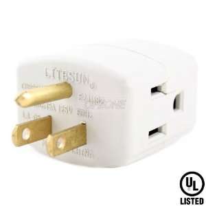  Topzone 3 Outlet Wall Cube Converter, Ivory Color