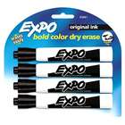 NEWELL CORPORATION EXPO DRY ERASE MARKERS 4/SET BLACK