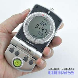 Deluxe Handheld Digital Compass Thermometer + Car Kit  