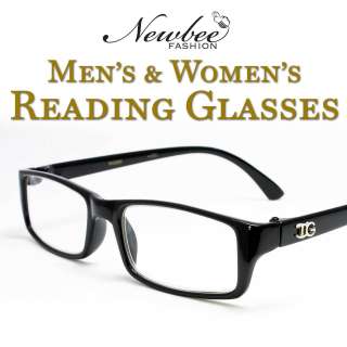 Plain Black Classic Thick Frame Reading Glasses Women & Men Various 