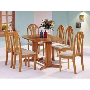 Acme 02190TO CO Stockholm Oak Solid Wood Top Dining Set  