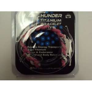 Thunder Titanium Bracelet Energy Balance Pink & White  