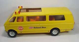 Vintage Pressed Steel Tonka School Bus Toy 1977  